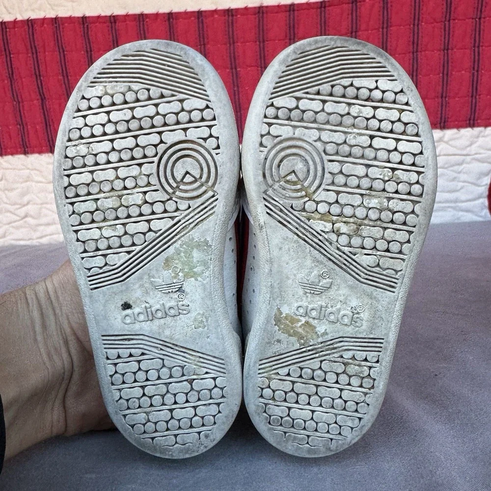 Size 6k - Adidas Continental 80 Athletic Baby Toddler‎ Shoes White/Red G28218